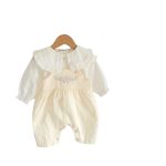 Baby Girl's Loose Adjustable Suspender Romper - Image 8