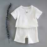 Boy And Girl Baby Short-sleeved Summer Suit - Image 6