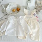 Baby Girl's Loose Adjustable Suspender Romper - Image 9