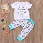 Newborn Baby Clothes Set T-shirt Tops Pants Little Boys and Girls Outfits - Image 4