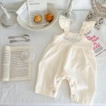 Baby Girl's Loose Adjustable Suspender Romper - Image 4