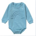 Spring And Autumn Romper R Baby Long Sleeve Waffle - Image 3