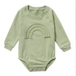Spring And Autumn Romper R Baby Long Sleeve Waffle - Image 4