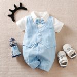 Baby Boy Gentleman Jumpsuit Baby Autumn Clothing - Image 9