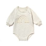 Spring And Autumn Romper R Baby Long Sleeve Waffle - Image 7