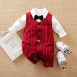 Baby Boy Gentleman Jumpsuit Baby Autumn Clothing - Image 10