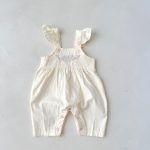 Baby Girl's Loose Adjustable Suspender Romper - Image 5